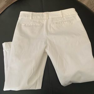 White Capri pants